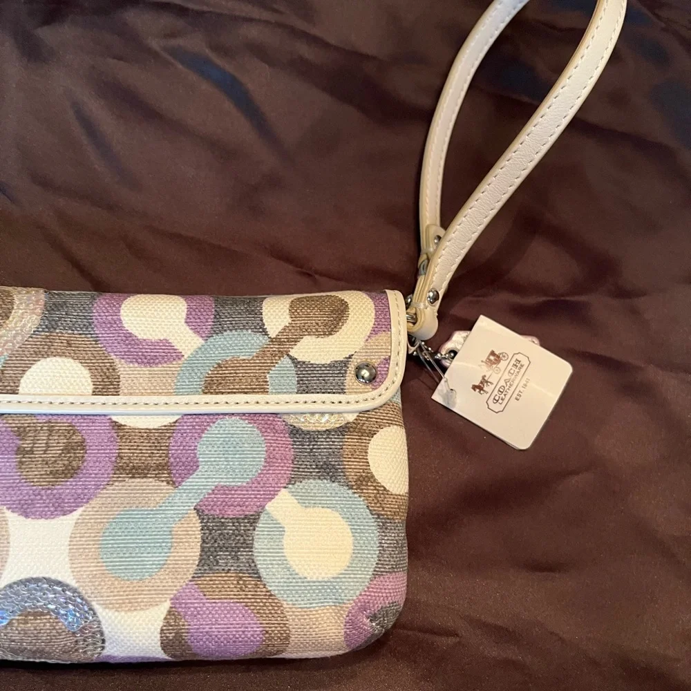 Coach Multicolor Wristlet Clutch - Picture 5 of 7